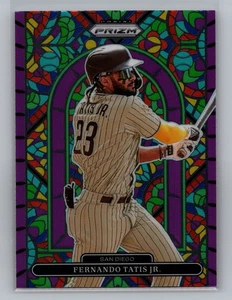 2022 Panini Prizm Fernando Tatis Jr. SD Padres Vetro Colorato Viola #SG-1 9412 - Foto 1 di 2