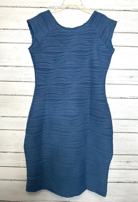 Taydeys Fashion Women's Sleeveless Knee-Length Ruched Blue Dress, Size XL - Image 1 of 4