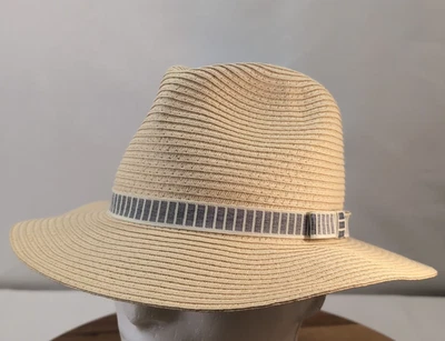 Шляпа-федора Summer & Rose Sedona соломенная с жаккардовой лентой - Изображение 1 из 4