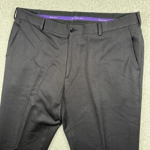 Ralph Lauren Purple Label Made in Italy Wool Gray Dress Pants 36x33 - Picture 1 of 10