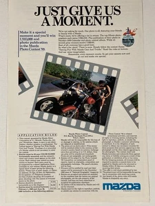 1989 Mazda Photo Contest Print Ad - Picture 1 of 2