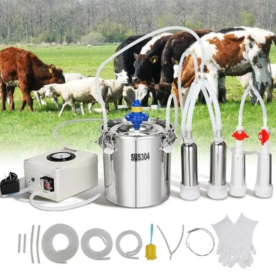 Máquina de ordeño de cabra ordeñadora de cabra 6 L 304 cubo de acero inoxidable para vacas Foto 1 de 4