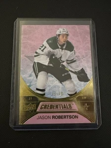 2021-22 Upper Deck Credentials Pink /49 Jason Robertson #14 - Picture 1 of 2