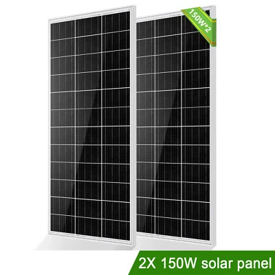 300W Solar Panel 12V Mono Off Grid Power For RV Campervan Boat Caravan Motorhome - Image 1 of 4
