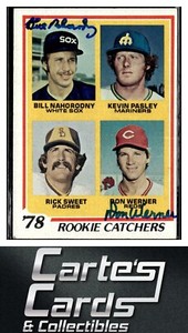Bill Nahorodny Don Werner 1978 Topps #702 Rookie Catcher TTM/IP Auto Signed by 2