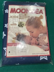 Moonsea Kinder Gardinen blau mit Sternen - Bild 1 von 3