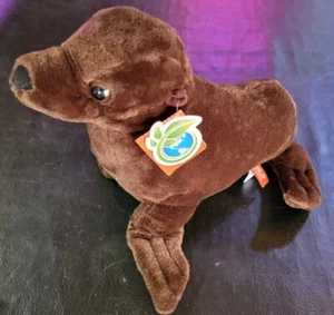 Wild Republic Seal Plush Sea Lion Pup Brown Stuffed Ocean Animal Toy 10” Tags - Picture 1 of 8
