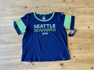 Seattle Seahawks T-Shirt Damen XL NFL Team Apparel U-Ausschnitt Grafik Tee Neu mit Etikett - Bild 1 von 6