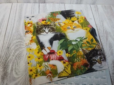 Cubierta de chequera de tela MARIPOSAS billetera porta documentos EE. UU. Hecho a mano listo Foto 1 de 4