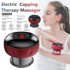 Electric Cupping Therapy Smart Red Light Heating Scraping Massager Body Slimming - Picture 1 of 12
