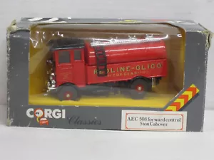 AEC 508 5ton Tanklastwagen "Redline-Glico" in rot Box Corgi C897/9 ca. 1:36 alt - Bild 1 von 5