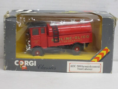 AEC 508 5ton Tanklastwagen "Redline-Glico" in rot Box Corgi C897/9 ca. 1:36 alt - Bild 1 von 4