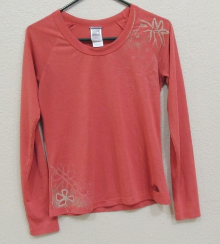 Camicia da donna a maniche lunghe floreali The North Face taglia XS/TP grigio corallo