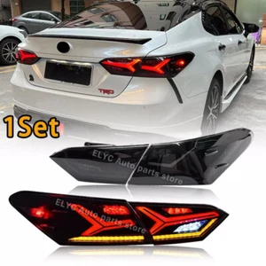 Left&Right Side For Toyota Camry Sedan 2018-2024 Smoked LED Tail Lights - Picture 1 of 19