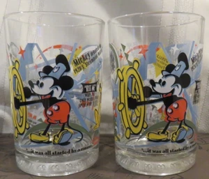 2 - Disney 2002 100 Years of Magic Glasses -Mickey, Pluto, Snow White-7 Dwarfs - Picture 1 of 9