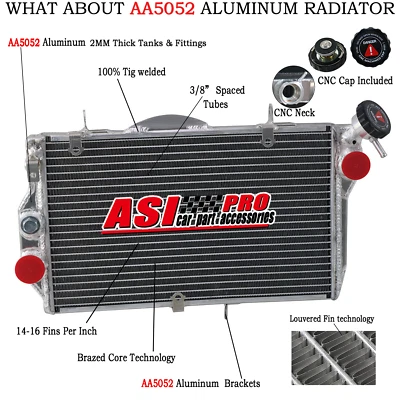 Radiador de aluminio para Honda CBR1100 CBR1100XX Blackbird inyección de combustible 1997-2003 Foto 1 de 4