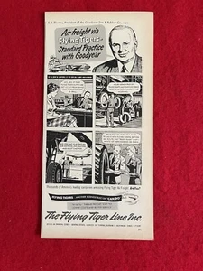 Vintage 1952 Print Ad The Flying Tiger Line Air Freight Advertisement - Picture 1 of 2