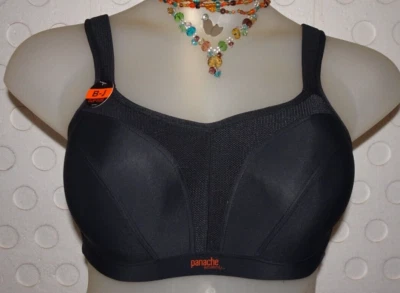 PANACHE 5021 Full-Busted Underwire High Impact Sports Bra 40J Black 40GG UK * - Image 1 of 4