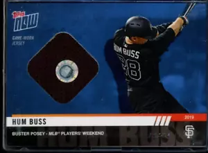 Maglia Topps Now Players Weekend Buster Posey 2019 blu gioco indossato reliquia #d 45/49 - Foto 1 di 2