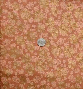 2 Yds Cotton Quilt Fabric-Promenade by Kathy Hall/Andover-Soft Coral Pink Floral - Picture 1 of 1