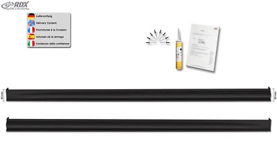RDX faldones laterales para OPEL Astra H GTC de ABS listones laterales sin registro - Imagen 1 de 4