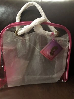 Bolso de Mano NICKI MINAJ Fragancia Vinilo Transparente Rosa Viernes Nuevo con Etiquetas Foto 1 de 2