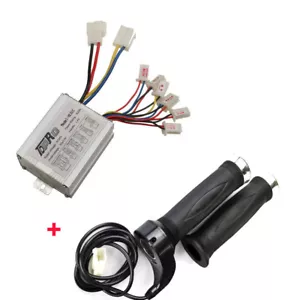 DC 24V 500W Motor Brush Speed Controller Throttle Twist Grips Electric Bike ATV  - Picture 1 of 7
