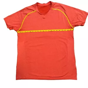 Lululemon Herren "Do It For The Bacon" Shirt Large orange Gym Workout Performance - Bild 1 von 8