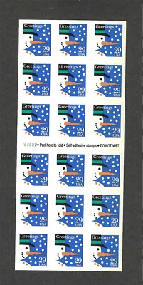 #2803a 29c SNOWMAN ISSUE BOOKLET OF 18 SA UNFOLDED #V2222 - Image 1 of 2