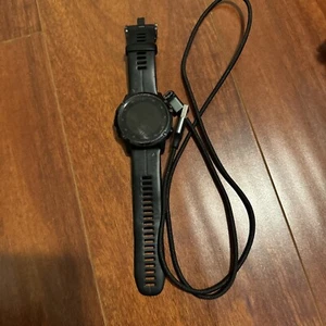 Garmin Fenix 5X Plus 51mm Sapphire Black Case Titanium Band GPS Watch - Picture 1 of 7