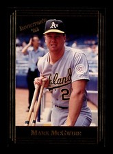 Mark McGwire 1992 Investor's Journal Card #70 Oakland A's Baseball 