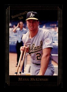 Mark McGwire 1992 Investor's Journal Card #70 Oakland A's Baseball 