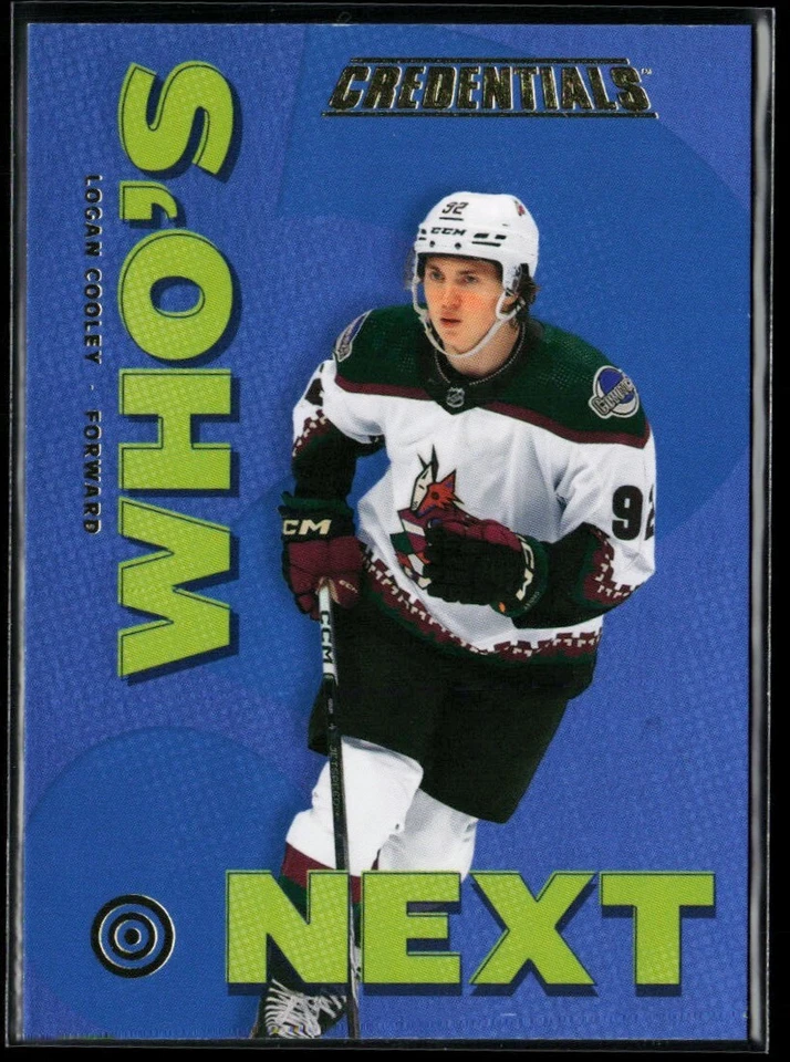 2023-24 Upper Deck Credentials Who's Next? #WN-LC Logan Cooley RC - Image 1 of 2