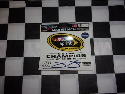 Calcomanía Jimmie Johnson #48 Lowe's Sprint Cup 6x Champion NASCAR  Foto 1 de 4