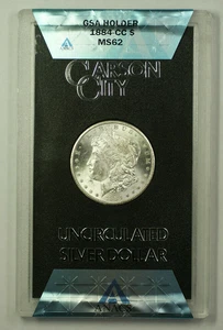 1884-CC GSA Morgan Silver Dollar $1 Coin ANACS MS-62 w/ Box & COA Better (L) - Picture 1 of 3