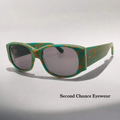 Vintage Alain Mikli Paris 3091 “Jul” Turquoise Marbled Sunglasses-NOS-Collectors - Image 1 of 4