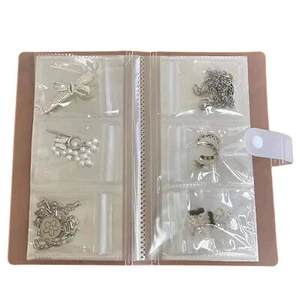 84 Grid Transparent Jewelry Storage Book Small Plastic Gifts Reclosable Bags - Picture 1 of 6