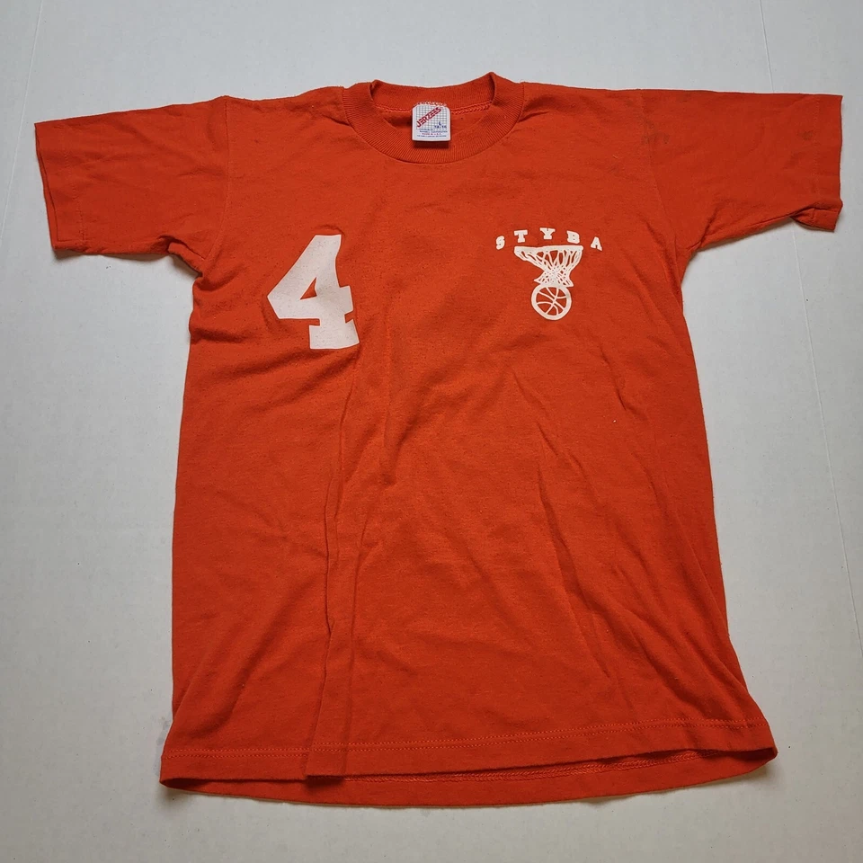 Camiseta De Colección STYBA Baloncesto Jóvenes Niños L 14-16 Naranja EE. UU. 90s 🐯14 Foto 1 de 4