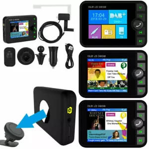 Auto DAB DAB+ Digital Radio Adapter 2.4'' Bluetooth Wireless FM Transmitter USB - Bild 1 von 11