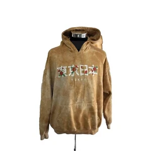 Hoodie Women’s Tan Tokyo Logo/roses XL - Picture 1 of 9