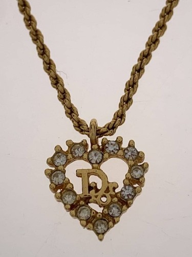 Collana Christian Dior Motivo Cuore Donna Usata
