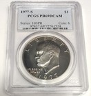 1977-S EISENHOWER IKE $1 DOLLAR PCGS GRADED PR69DCAM