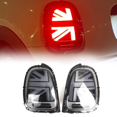 2pcs Grey Tail Lights Rear Lamps Brake Lamps For BMW Mini F55 F56 F57 2014-2021 - Image 1 of 4