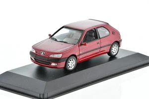 PEUGEOT 306 XR Dark red metallic 1998 1/43 MINICHAMPS 430112801 - Picture 1 of 5