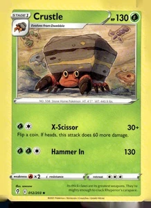 Pokémon TCG Crustle SWSH Evolving Skies 12/203 - Picture 1 of 2