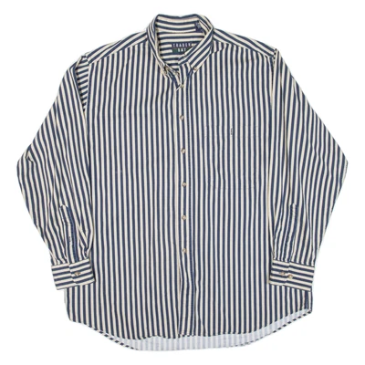 TRADER BAY Mens Shirt Blue Striped Long Sleeve L - Image 1 of 4