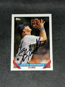 Steve Buechele Chicago Cubs 1993 Topps Signed Auto Card #74 ~ COA - Picture 1 of 3