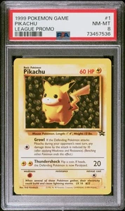 1999 Pikachu 1 League Promo Pokemon PSA 8 - Bild 1 von 2