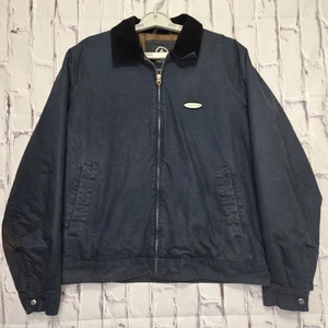 Volcom Jacket Canvas Barn Chore Coat Utility Quilted Lining Mens Sz Medium Navy - Picture 1 of 12