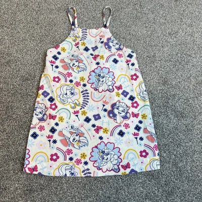 vtg My Little Pony Dress Girls 18M Pink Floral Rainbow Sleeveless Cotton y2k - Image 1 of 4